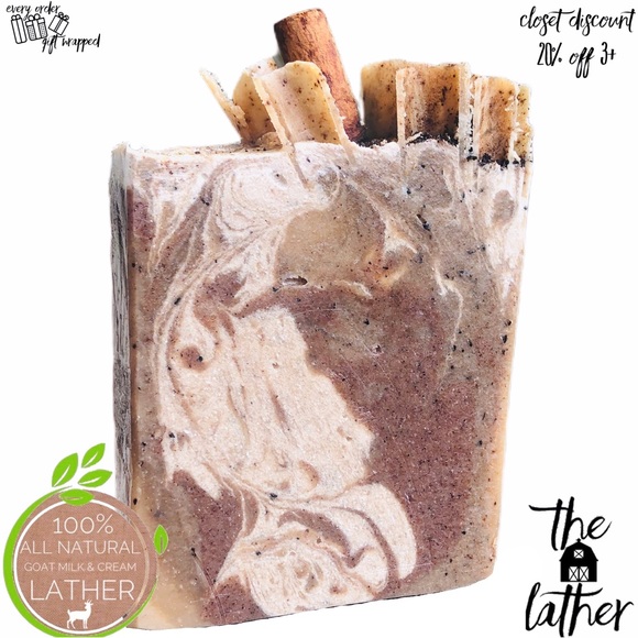 THE LATHER BARN Other - ☕️🌰Hazelnut Cinnamon Coffee GoatMilk & Cream Bar